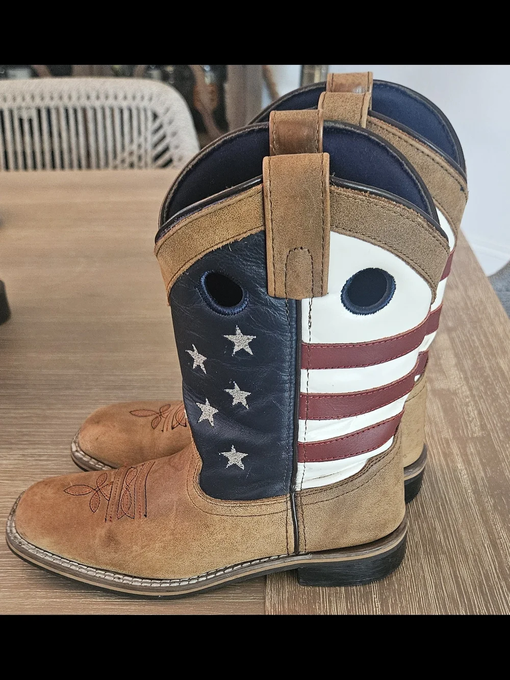 🇺🇲 Kids CODY JAMES  American Flag Western Cowboy Boots
